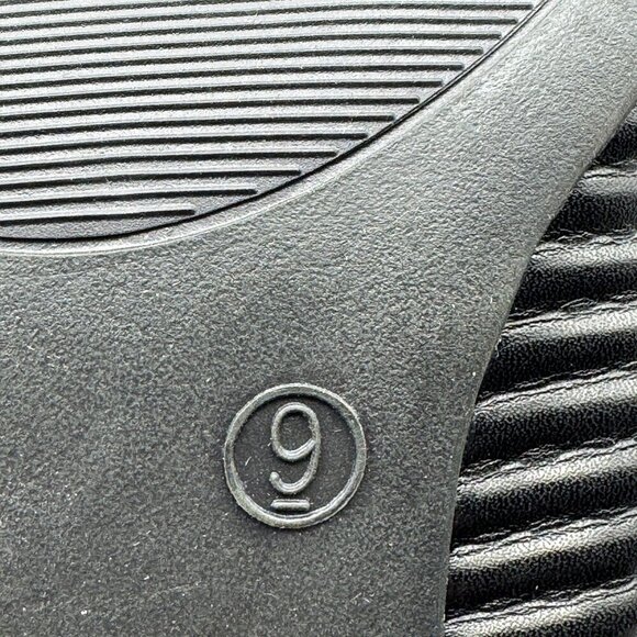 Tru Comfort Greer Black Pleated High Heel Mules Square Toe Slip In Sandals 9 - Picture 6 of 9